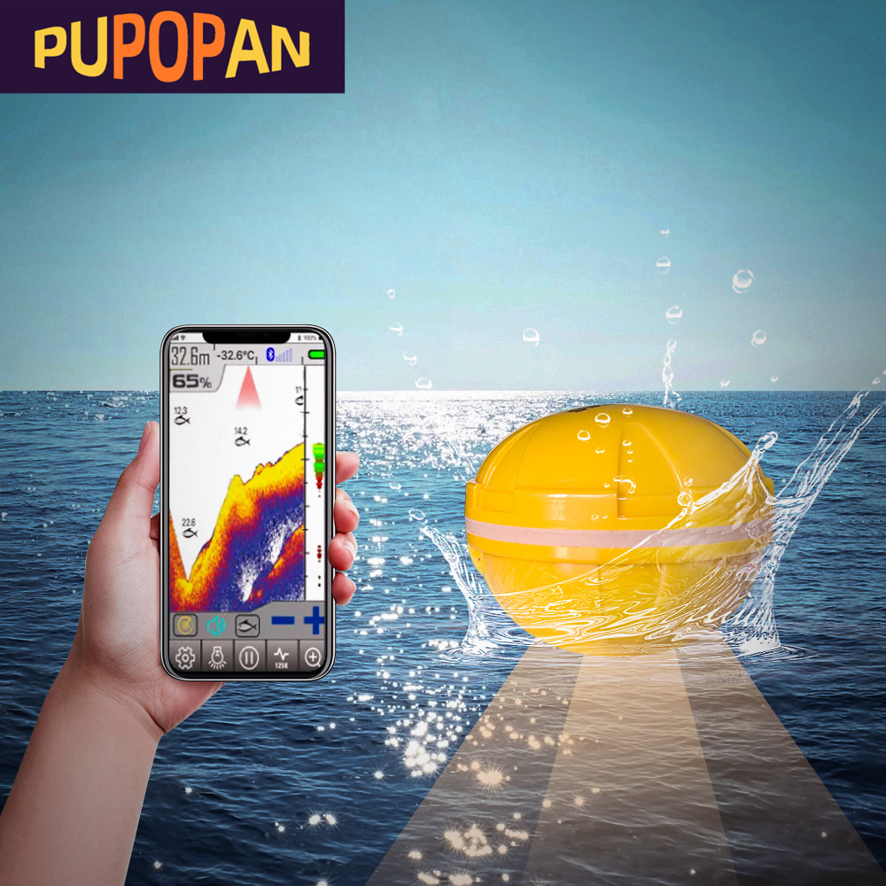 Fishing Depth Finder - PUPOPAN 100M nuevo teléfono inteligente buscador