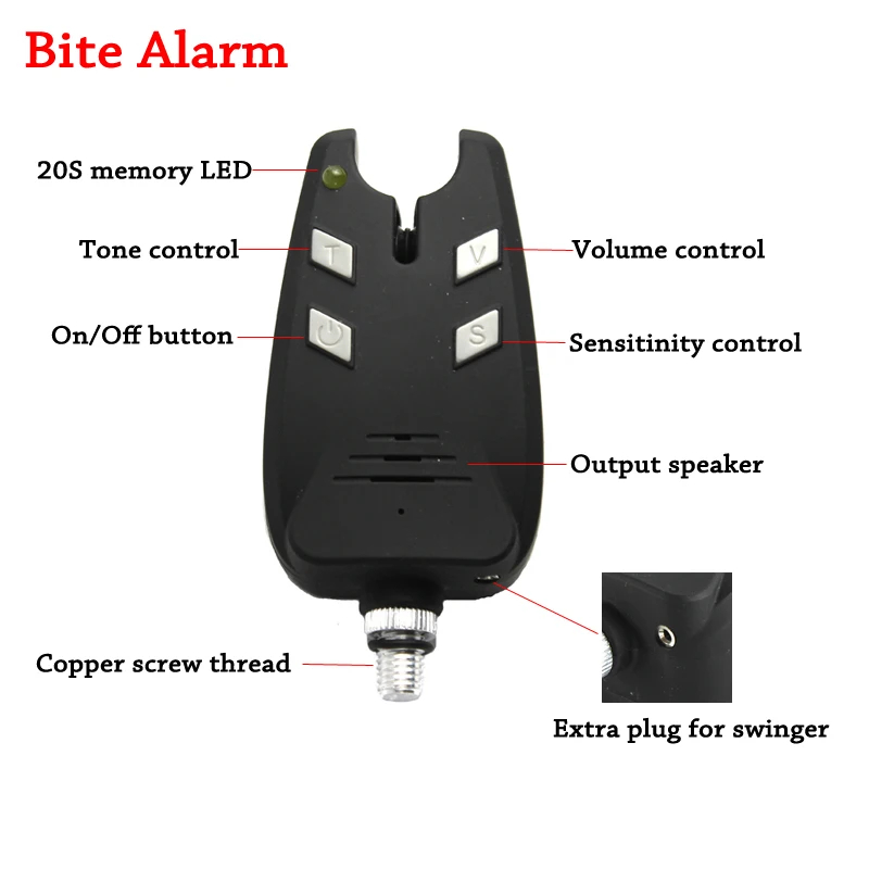 JSFUN-alarma de pesca de carpa - Fish Alarm reseña y precio