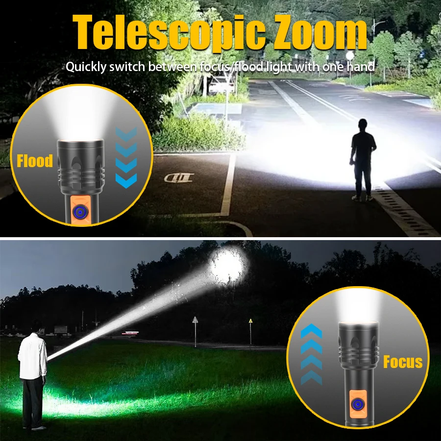 Linterna LED de alta potencia, - Fishing Light reseña y precio