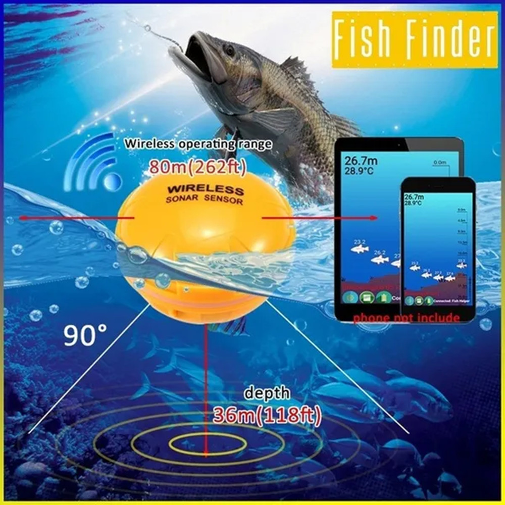 PUPOPAN 100M nuevo teléfono in - Fishing Depth Finder reseña y precio