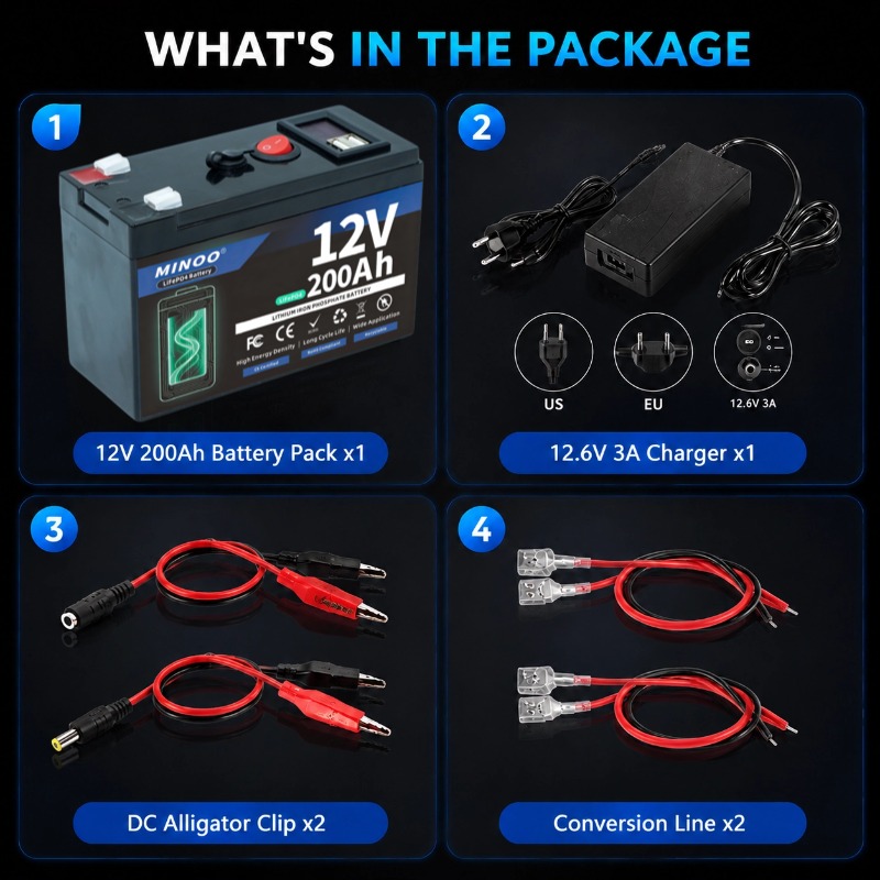 Batería LiFePO4 de 12V 200Ah d - Fish Finder Charger reseña y precio