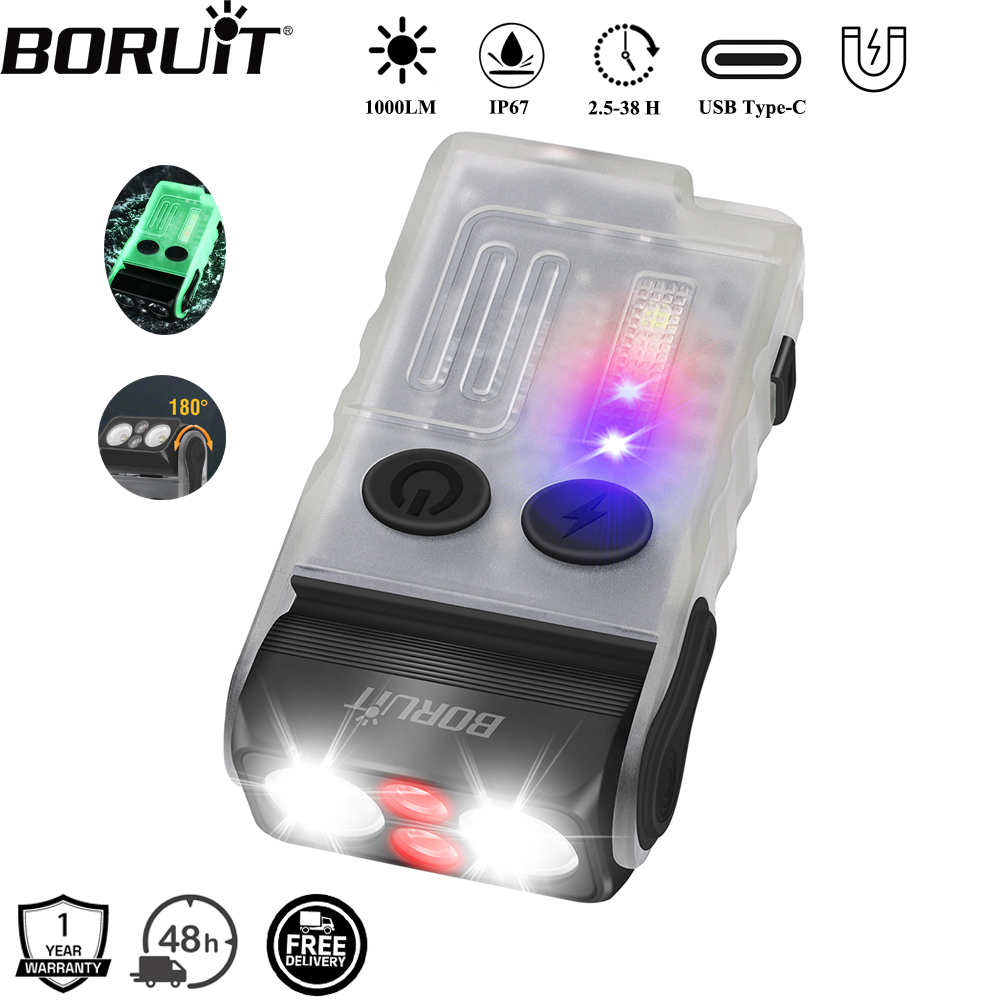 BORUiT V20 zumbador EDC llaver - Fishing Light reseña y precio