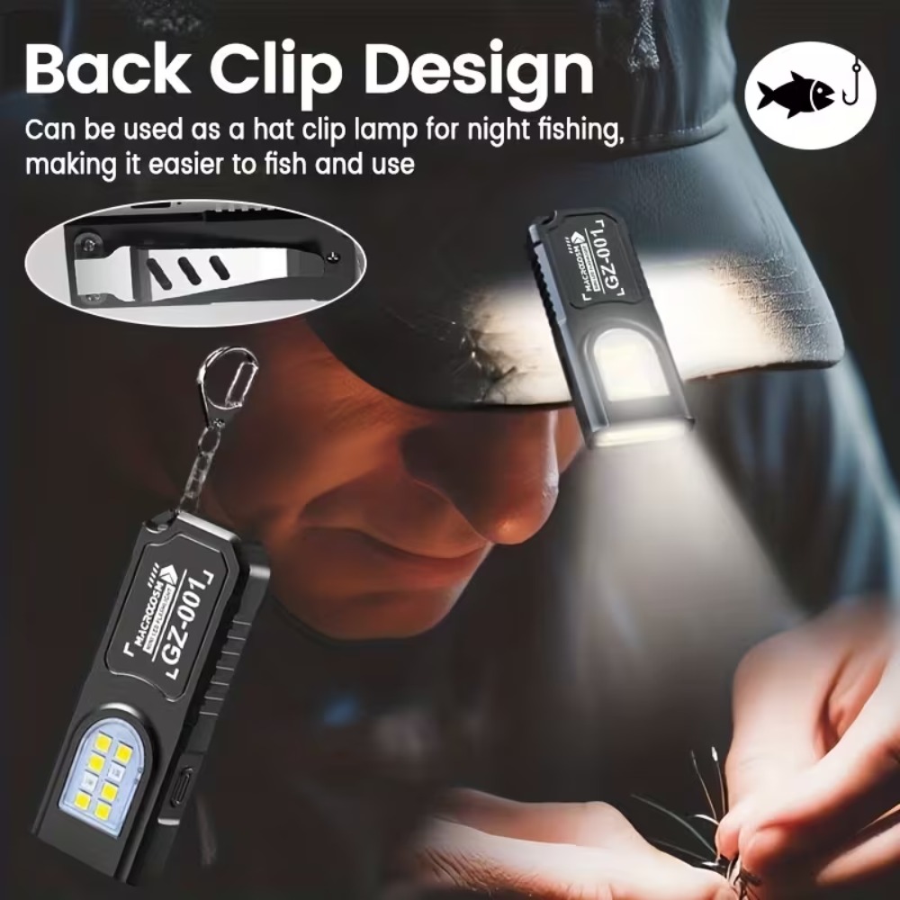 Mini linterna LED COB con llav - Fishing Light reseña y precio